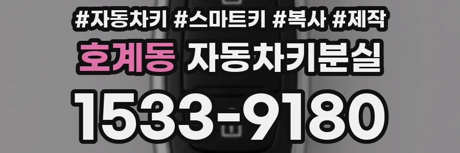 호계동 자동차키분실