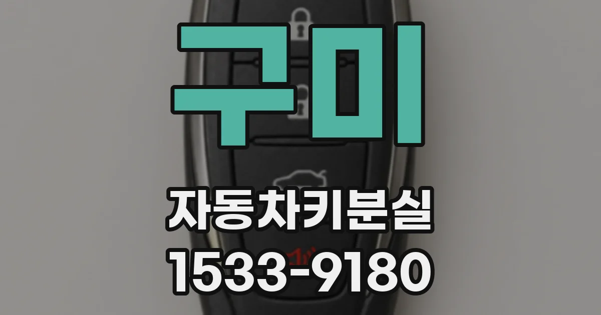 구미 자동차키분실