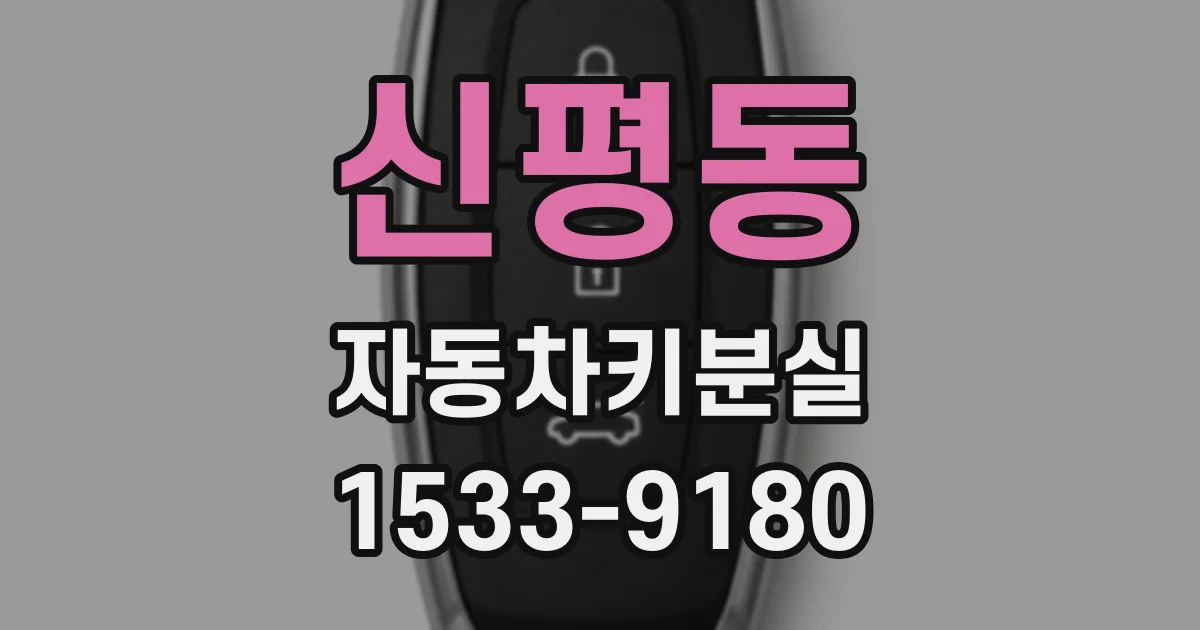 신평동 자동차키분실