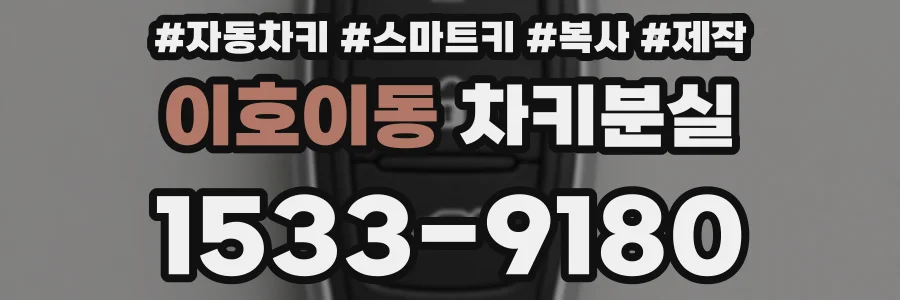 이호이동 차키분실