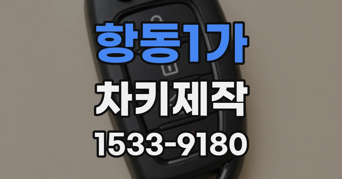 항동1가 차키제작
