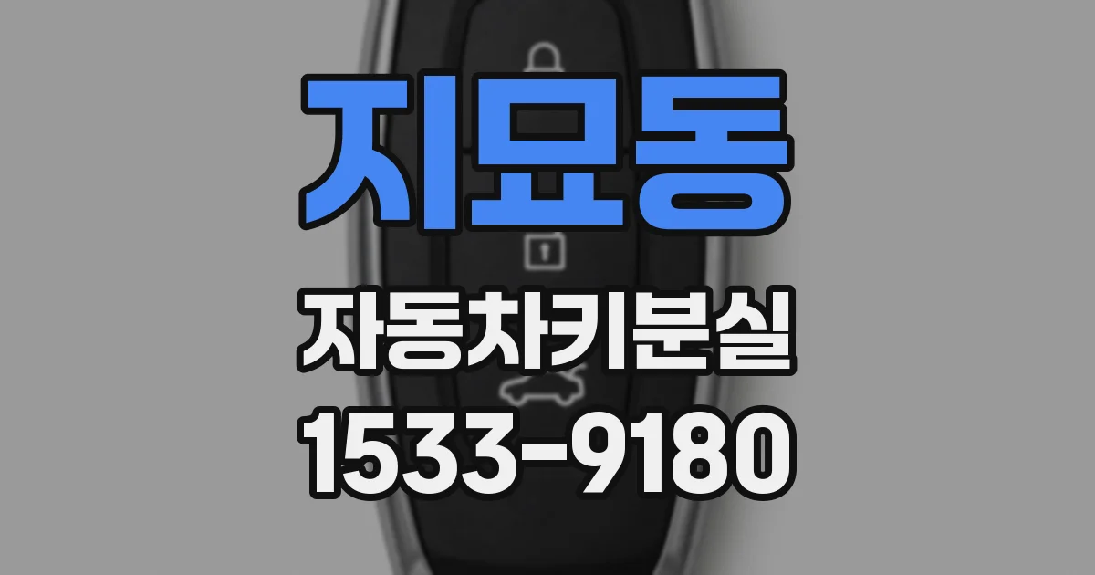 지묘동 자동차키분실