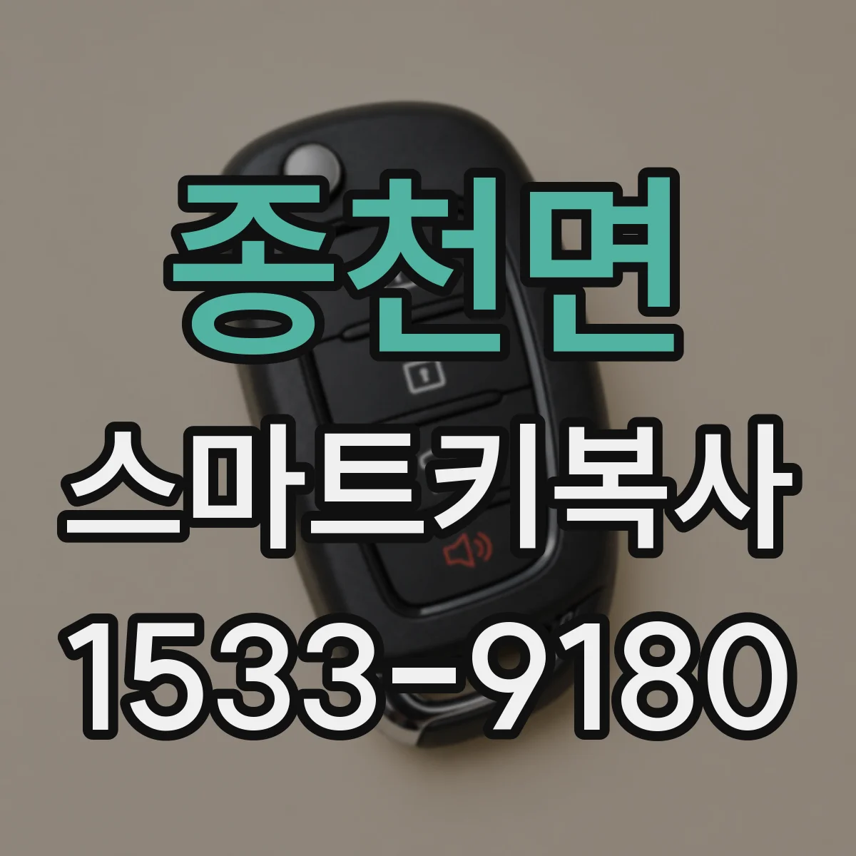 종천면 스마트키복사