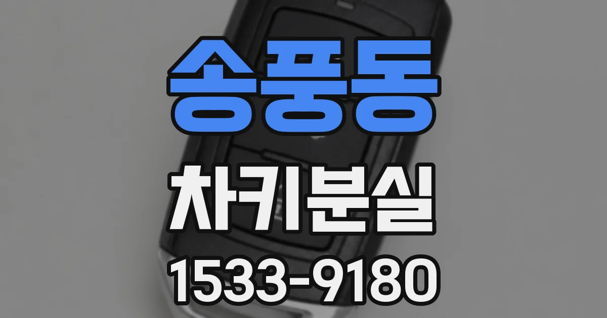 송풍동 차키분실