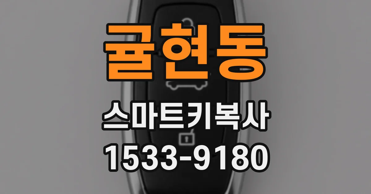 귤현동 스마트키복사