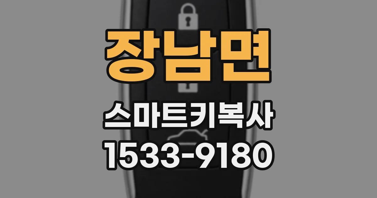 장남면 스마트키복사