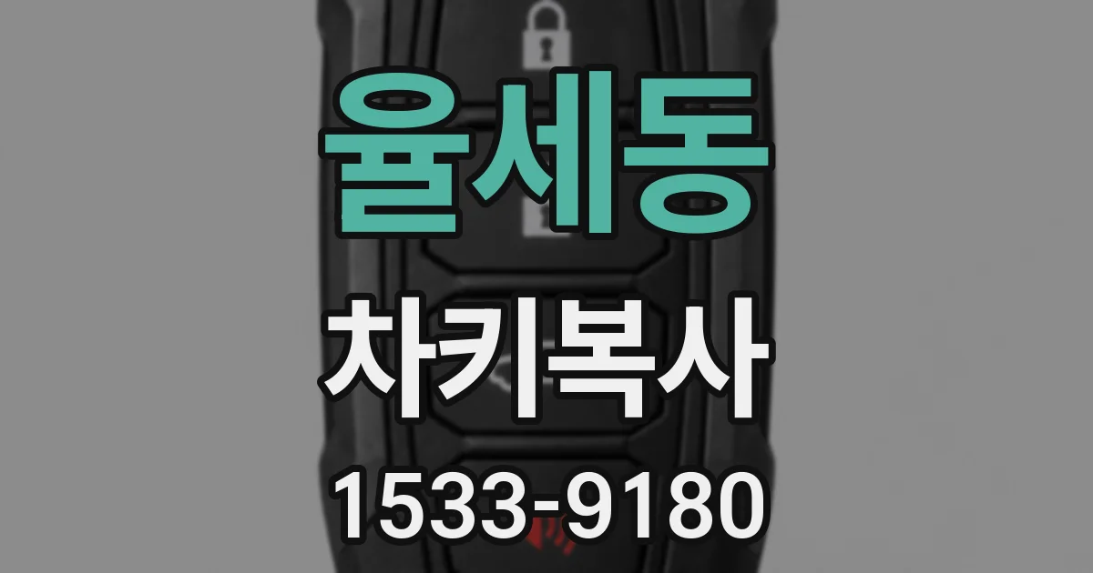 율세동 차키복사