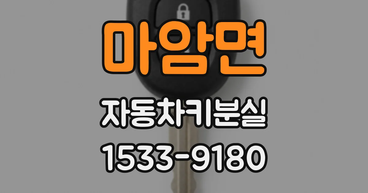 마암면 자동차키분실