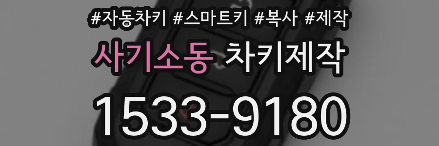 사기소동 차키제작
