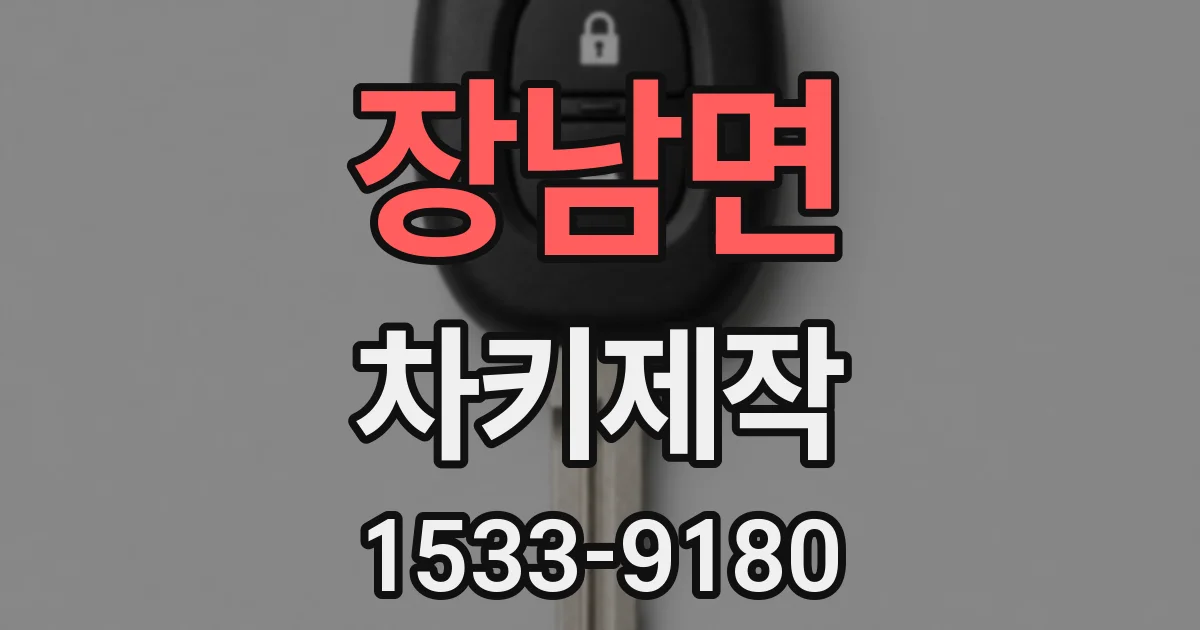 장남면 차키제작