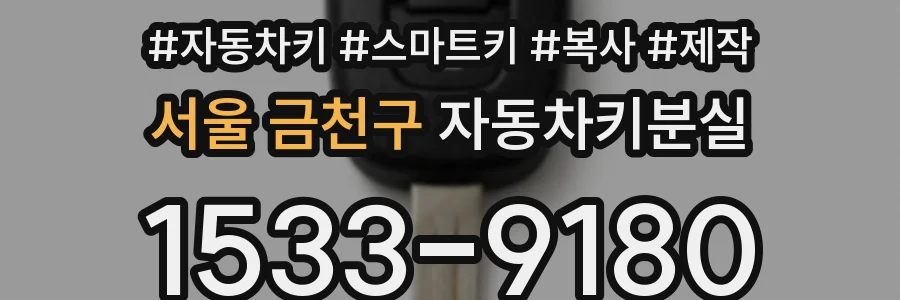 서울 금천구 자동차키분실