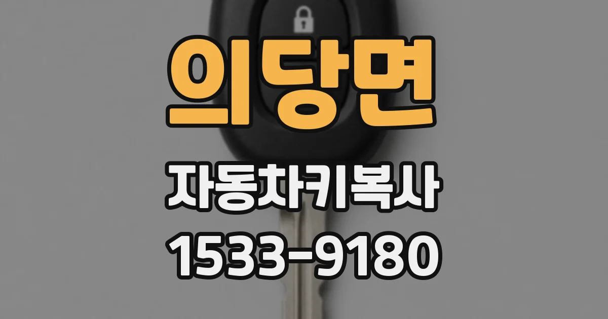 의당면 자동차키복사