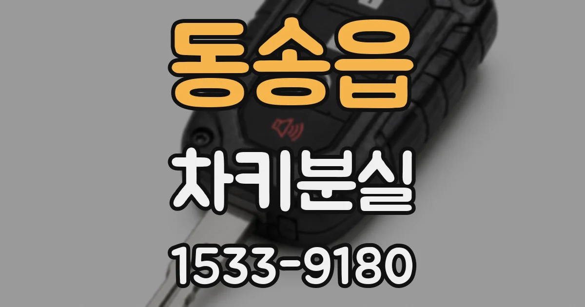 동송읍 차키분실
