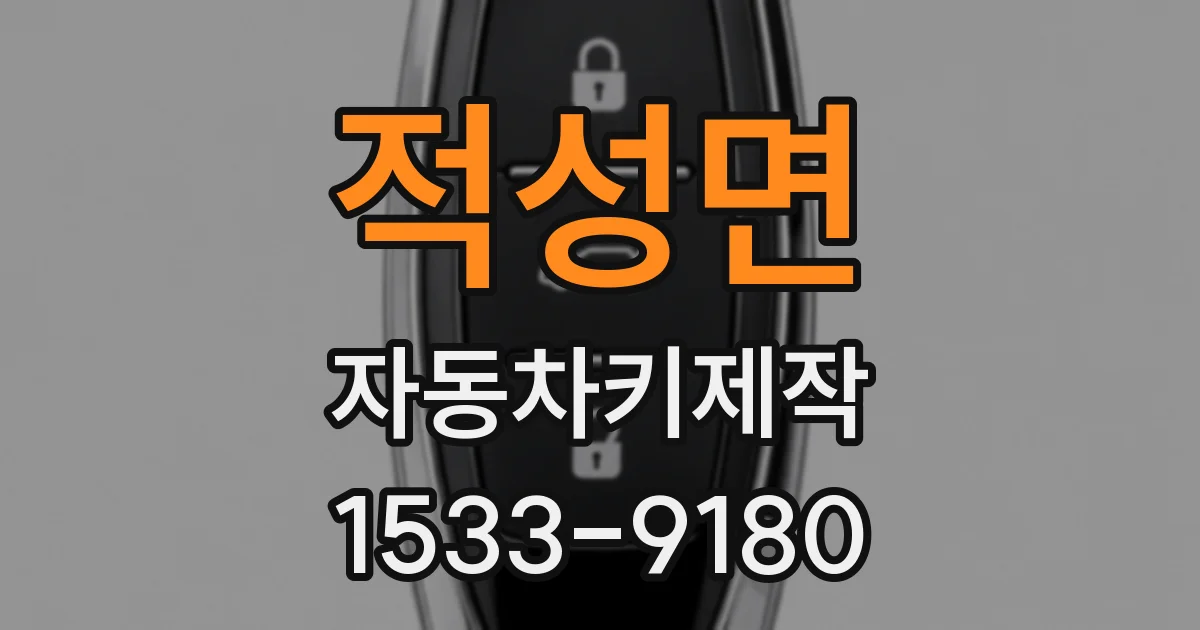 적성면 자동차키제작
