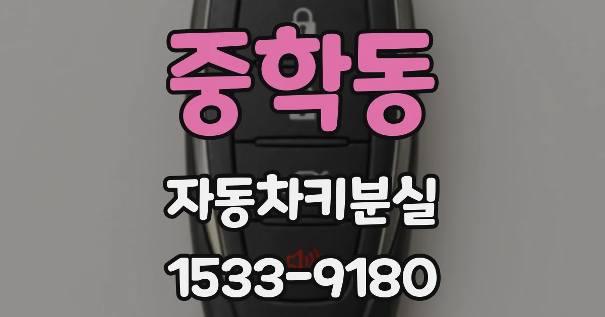 중학동 자동차키분실