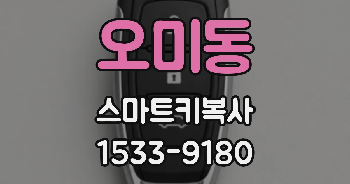오미동 스마트키복사