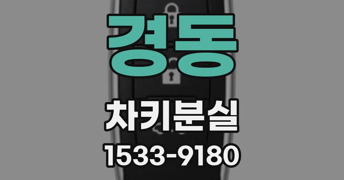 경동 차키분실