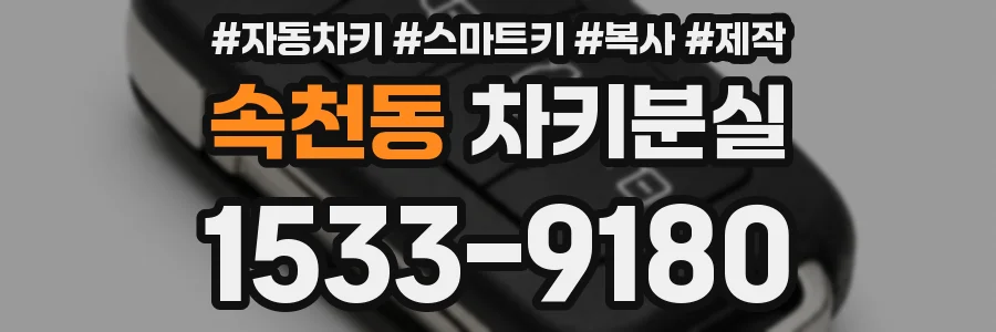 속천동 차키분실
