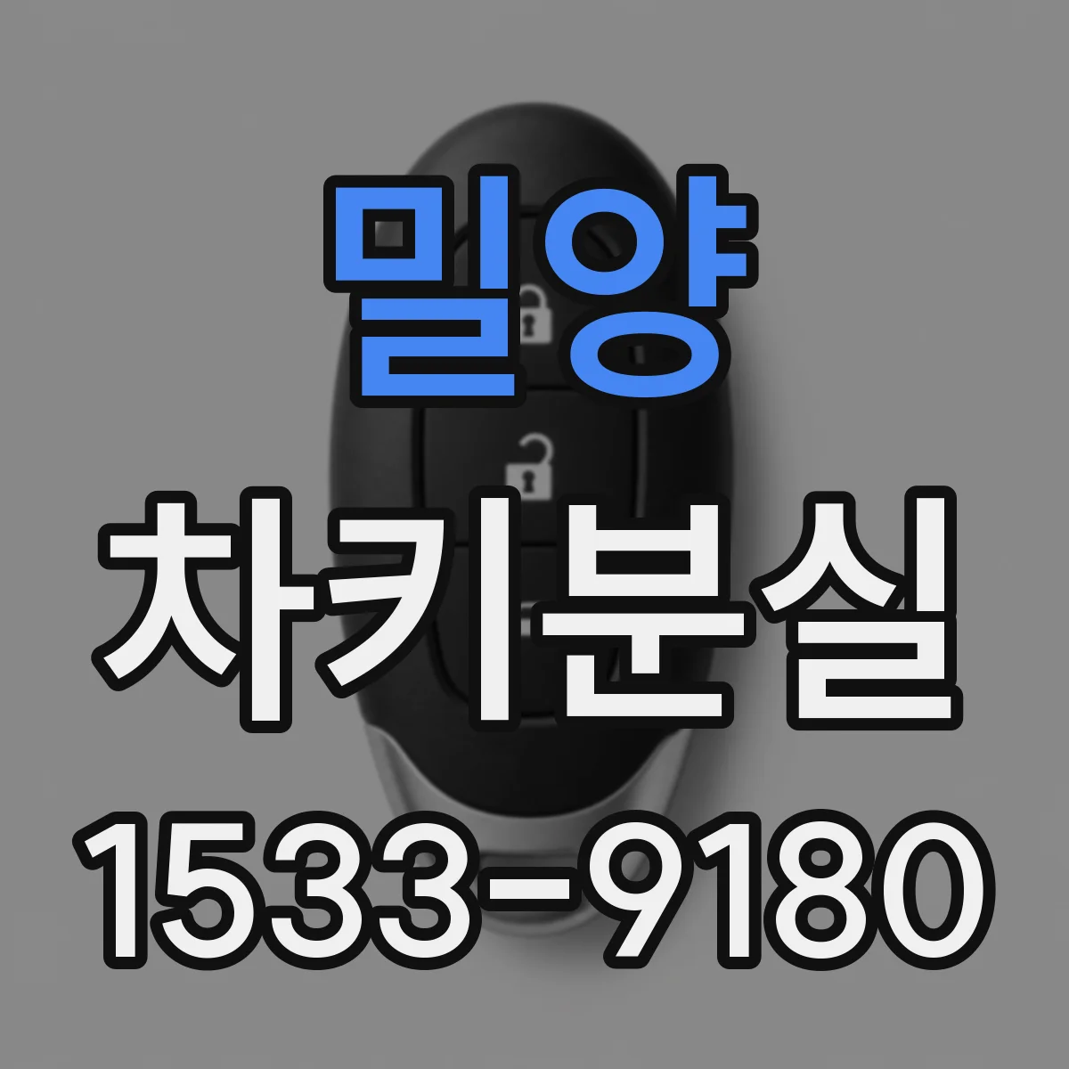밀양 차키분실