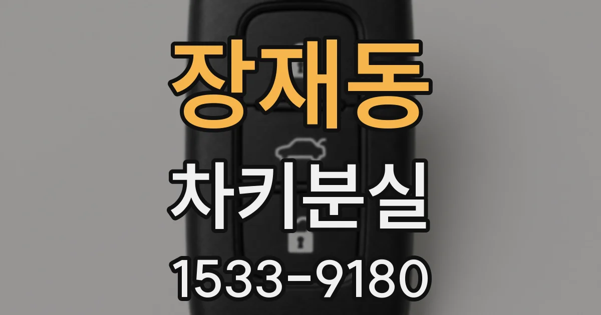 장재동 차키분실