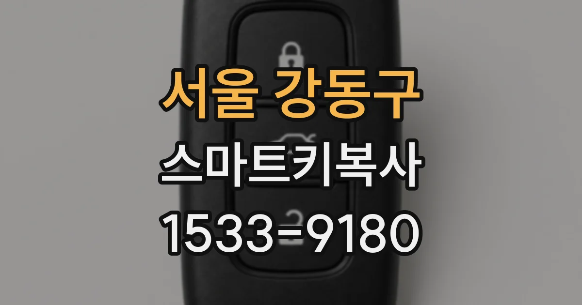 서울 강동구 스마트키복사