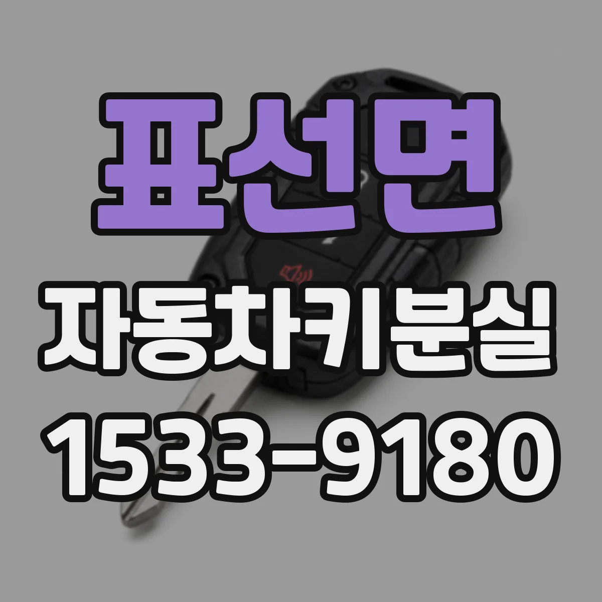 표선면 자동차키분실