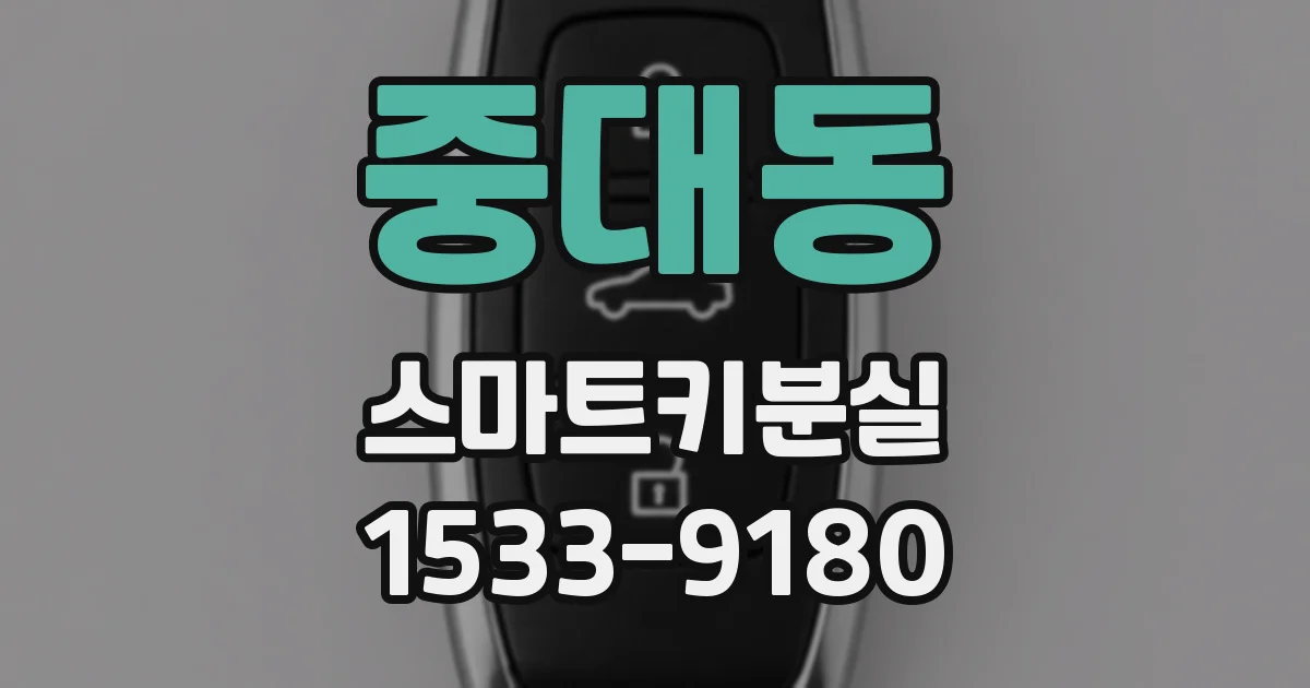 중대동 스마트키분실
