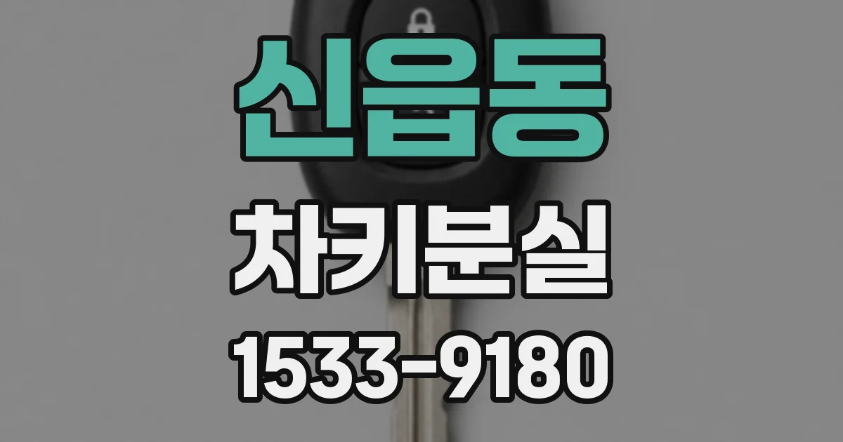 신읍동 차키분실
