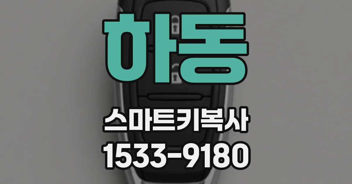 하동 스마트키복사