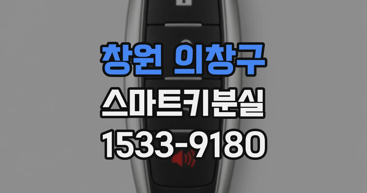 창원 의창구 스마트키분실