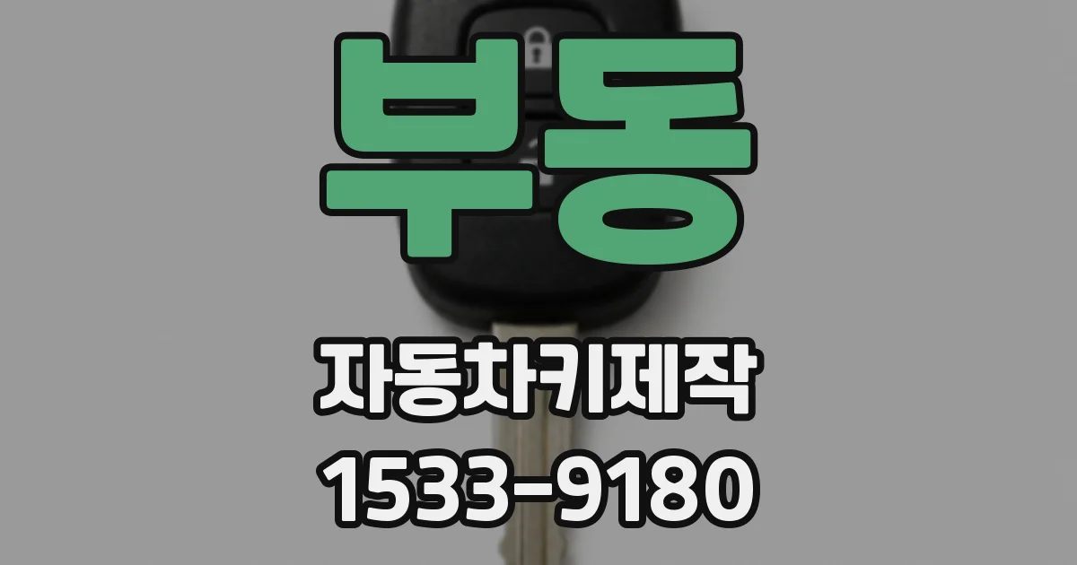 부동 자동차키제작