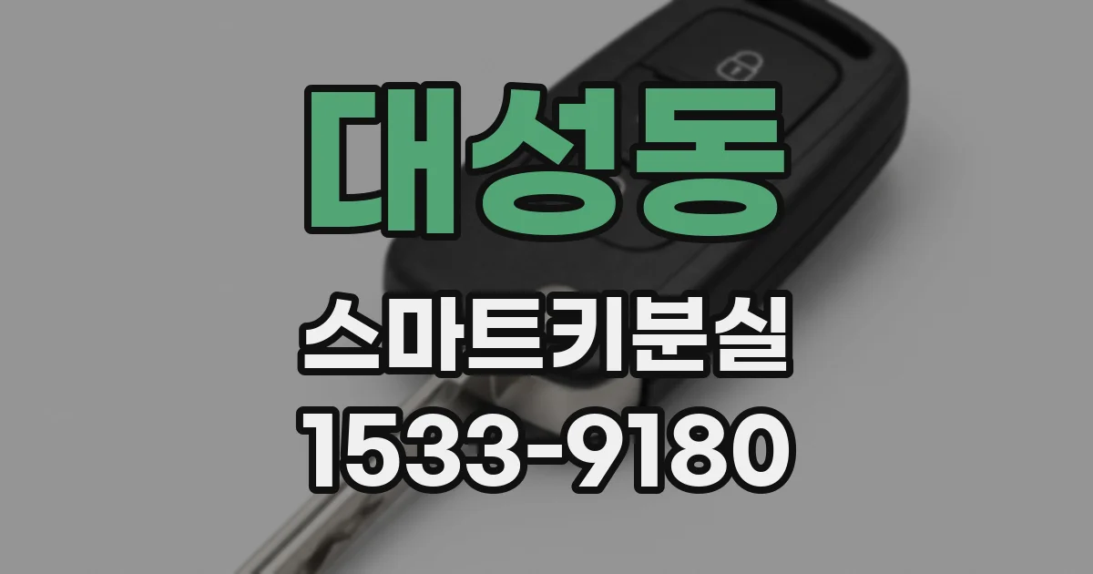 대성동 스마트키분실