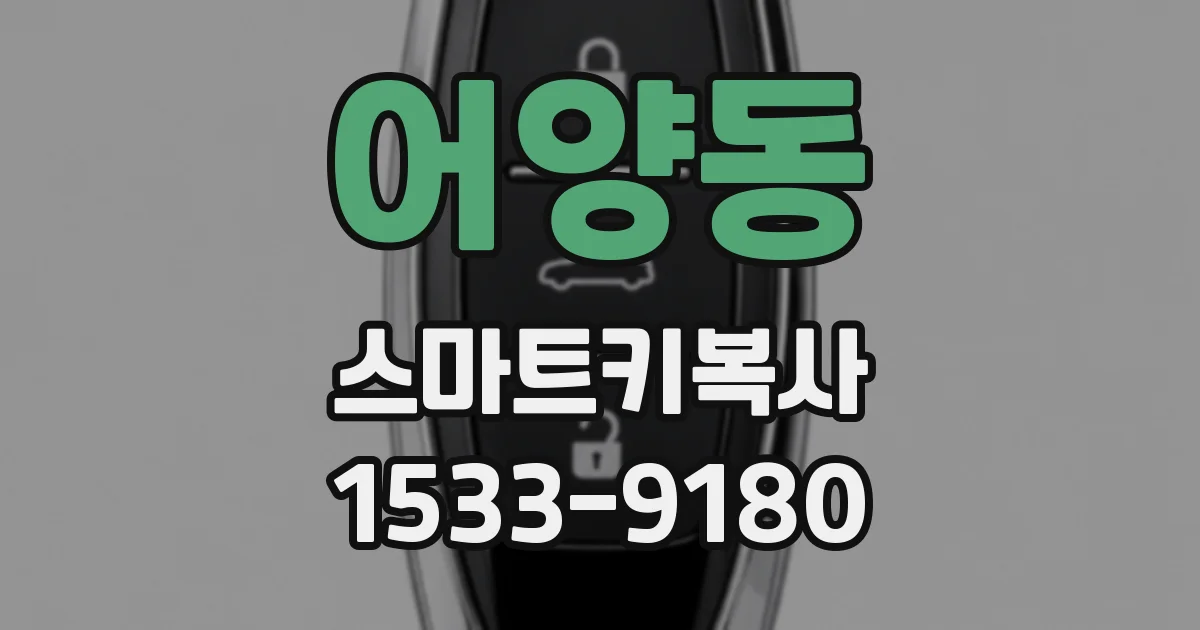 어양동 스마트키복사