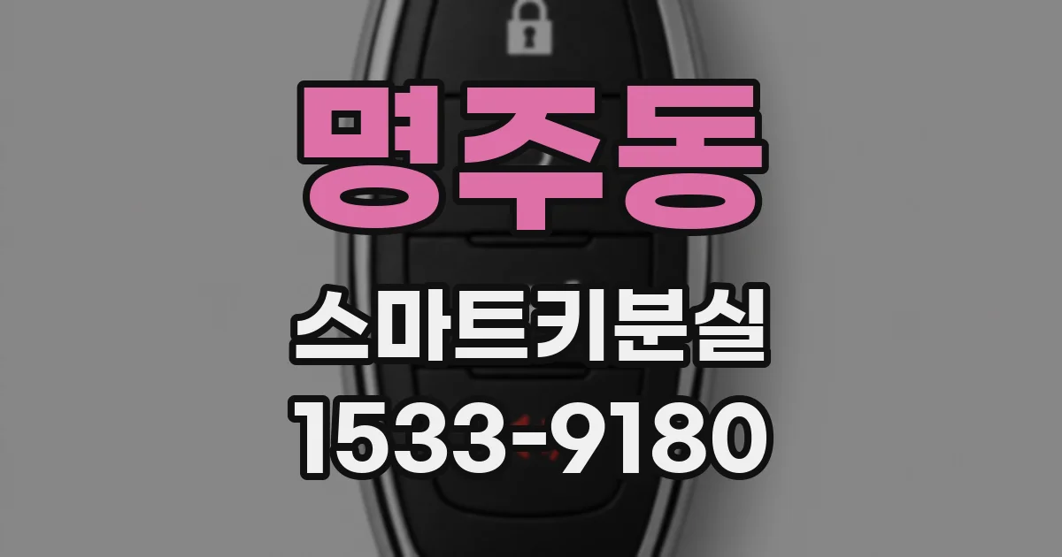 명주동 스마트키분실