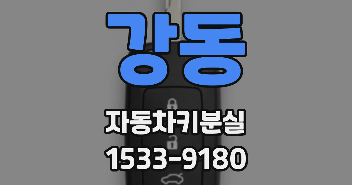 강동 자동차키분실