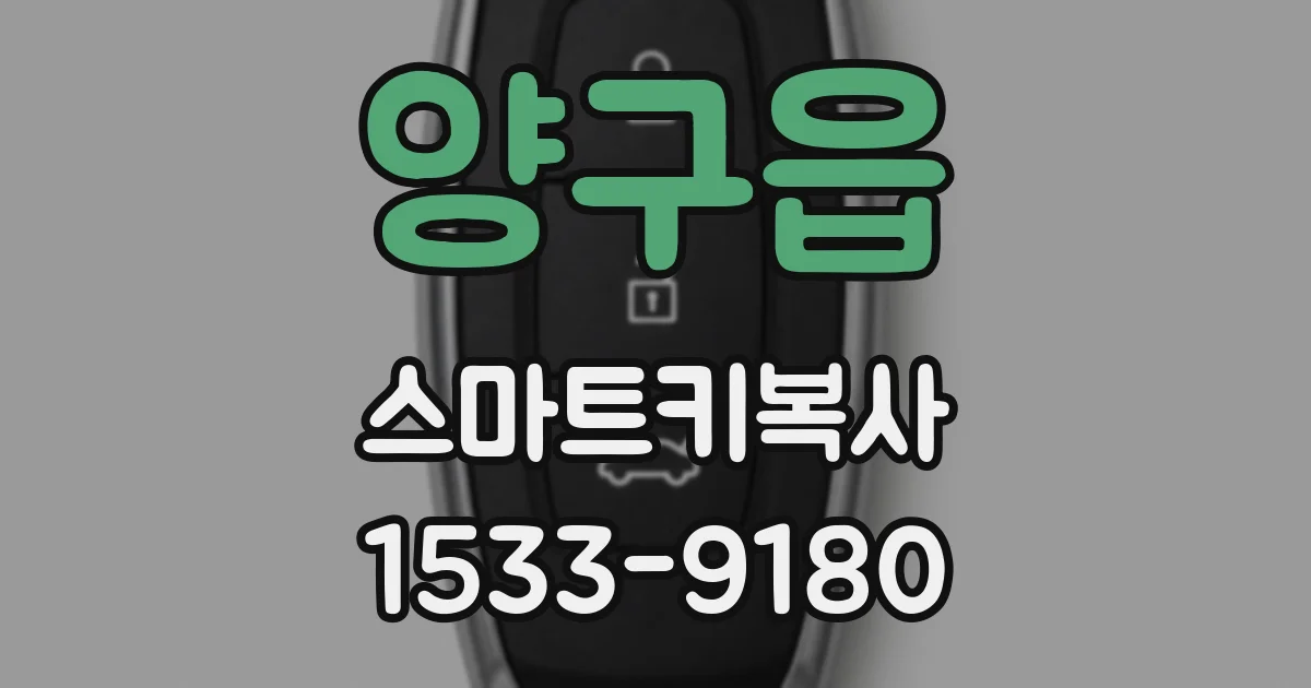 양구읍 스마트키복사