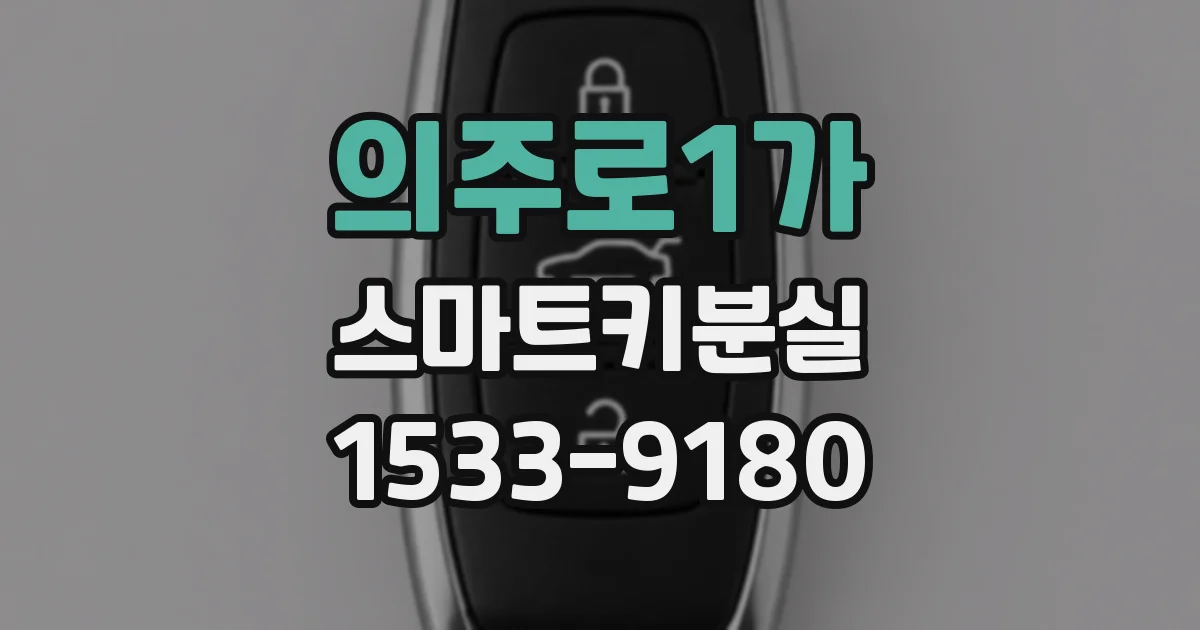 의주로1가 스마트키분실