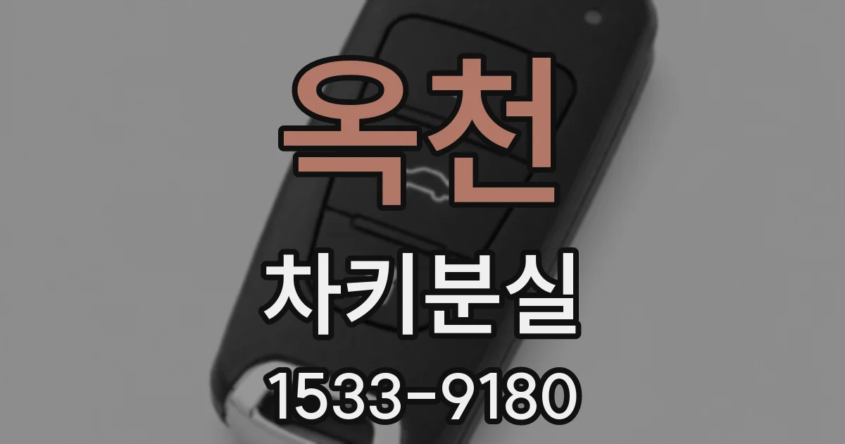 옥천 차키분실