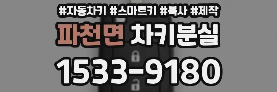 파천면 차키분실