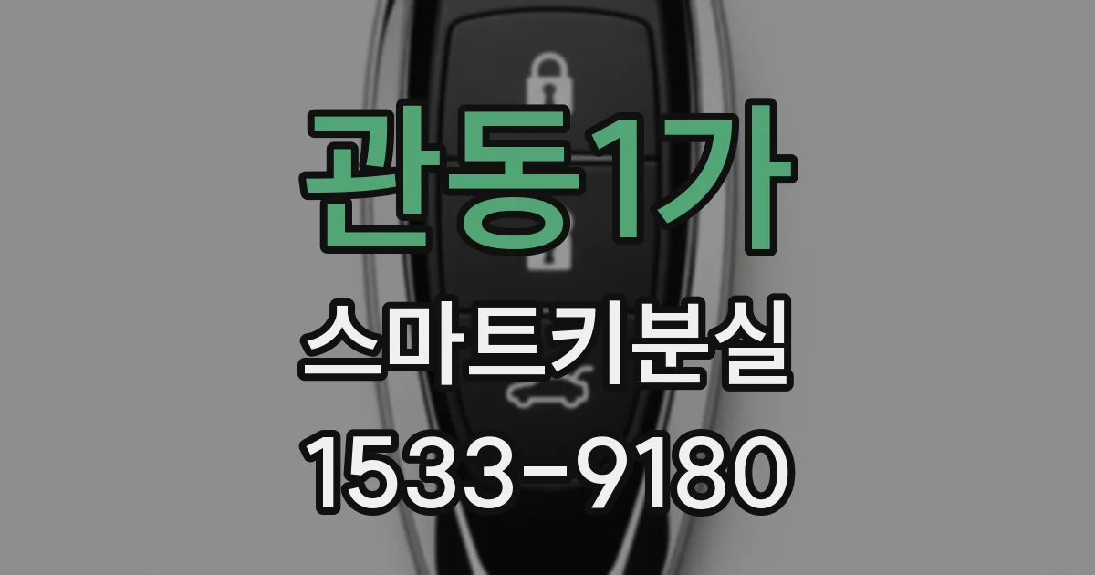 관동1가 스마트키분실