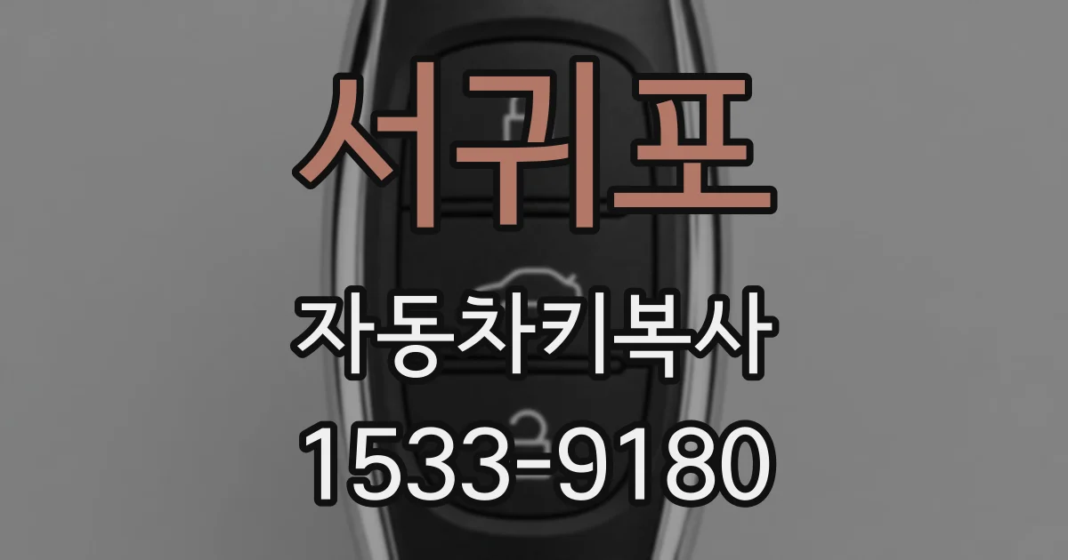 서귀포 자동차키복사