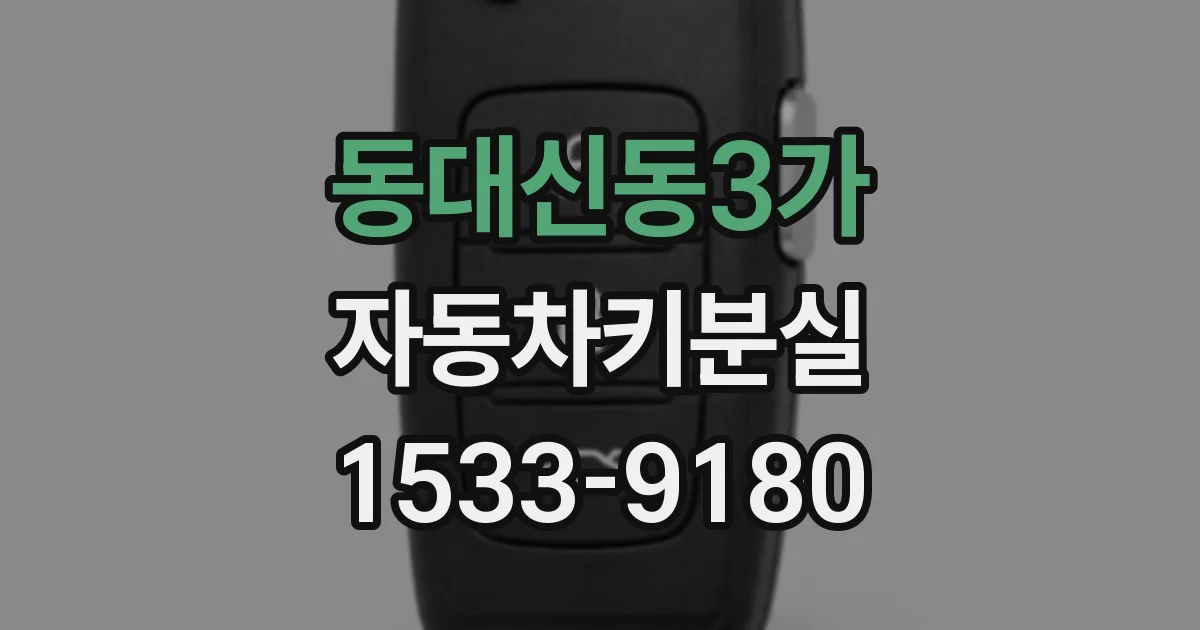 동대신동3가 자동차키분실