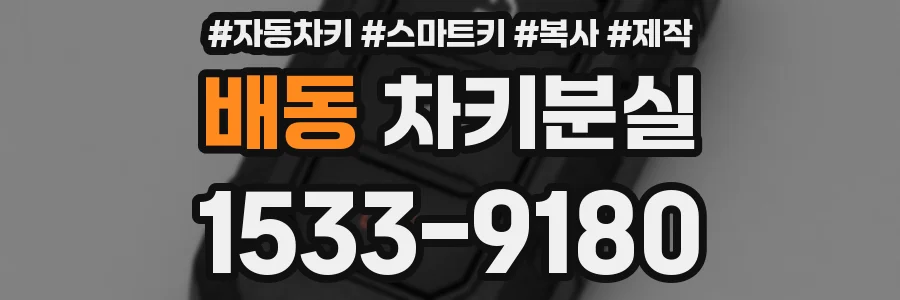 배동 차키분실