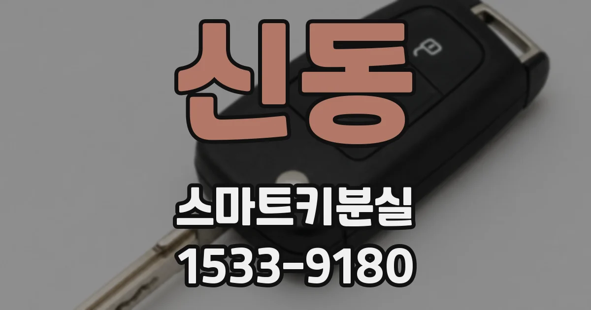 신동 스마트키분실