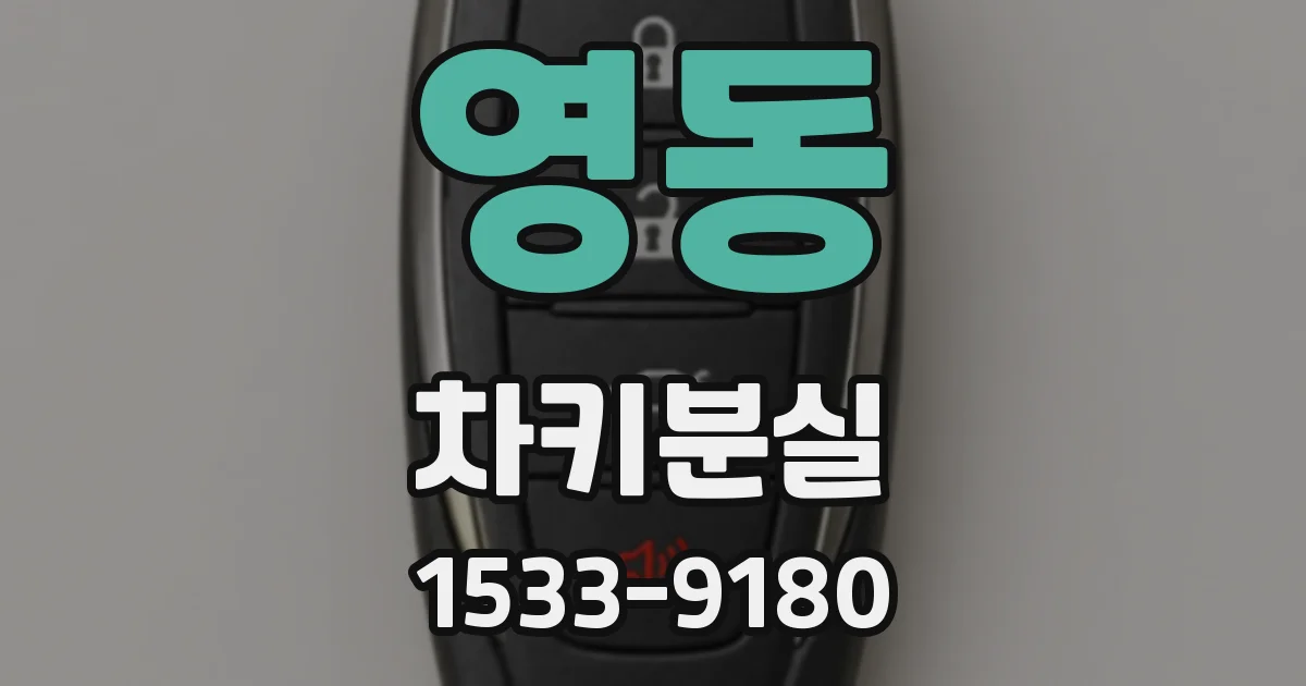 영동 차키분실