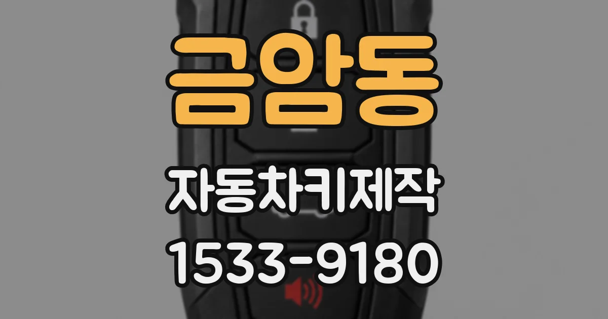 금암동 자동차키제작