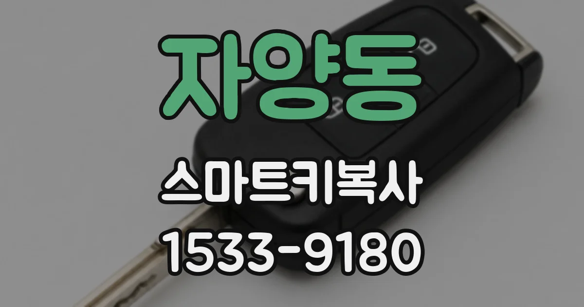 자양동 스마트키복사