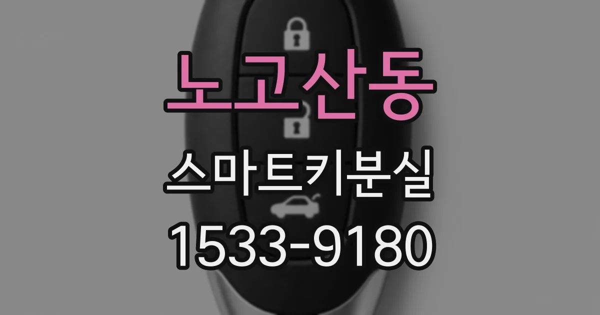 노고산동 스마트키분실