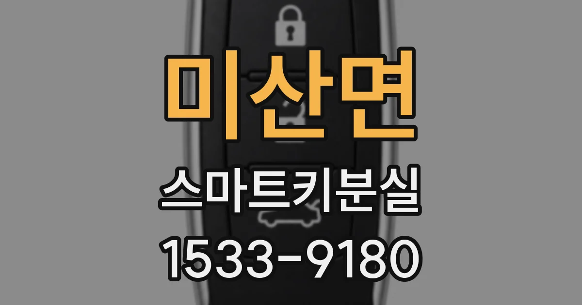미산면 스마트키분실