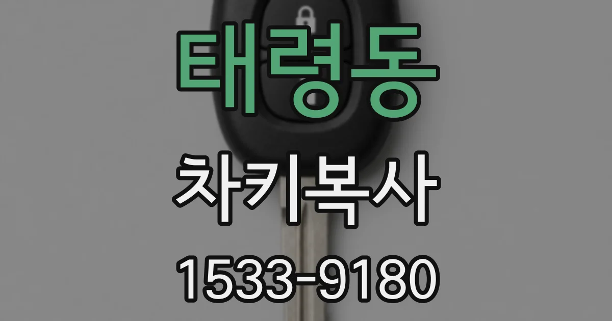 태령동 차키복사